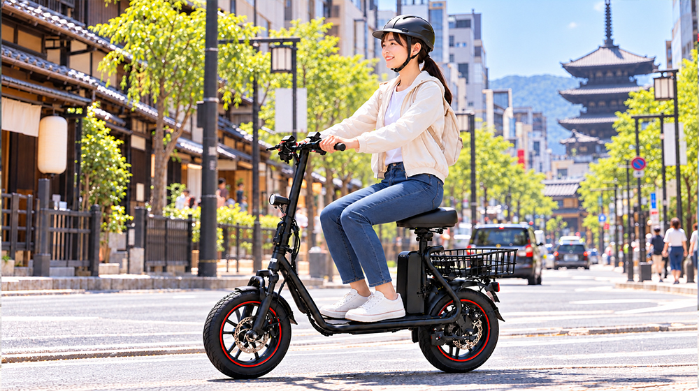 旅館・ホテルでのEVバイク利用イメージ
